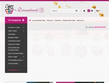 Tablet Screenshot of dreamtreatscakes.com